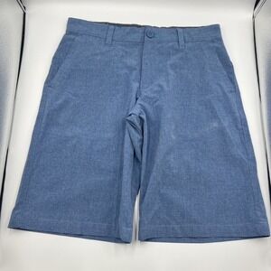Reel Legends Blue Hybrid Men's Size 18 (28) Flat Front Casual Shorts‎